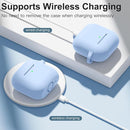 Clip AirPods 4 - 2024 Silicon Case - Light Blue - كفر حماية - سماعة ابل ايربودز 4 - 2024