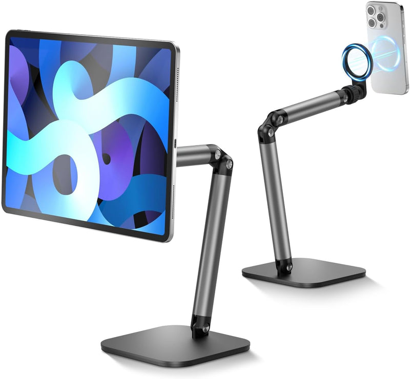 TELESIN° Magsafe Magnetic Phone & Tablet Adjustable Table Stand Multi-Angle Foldable Stand - ستاند - لجميع انواع الايباد والاجهزة اللوحية والهواتف - ماغ سيف - متعدد الاوضاع