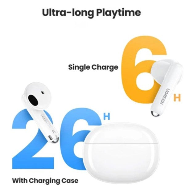 UGREEN HiTune H5 True Wireless Earbuds WS201 [b]  سماعة يوجرين - بلوتوث + عزل صوتي - كفاله 12 شهر