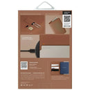 Uniq Belmont Passport Holder With RFID Blocking With Apple's Find My - Charcoal / carmel beige.[B] - محفظة لجواز السفر - مع خاصية التتبع