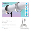 PAWA Levin Usb-C To Lightning Braided Cable 1.2M 30W | Grey Titanium [O] - سلك شحن - باوا - ايفون تايب سي - طول 1.2 متر - كفالة 12 شهر