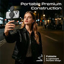Promate Axon-Ultra All-in-one Magnetic Smartphone Mount with LED Light - BLACK [BO] - حامل مغناطيسي متكامل للهواتف الذكية مع إضاءة - اضاءات مختلفة