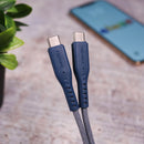 Energea Flow USB-C To USB-C Cable 1.5M - Blue [B] - سلك شحن  تايب سي - انيرجيا - 1.5 متر - كفالة 5 سنين - لدعم الشحن السريع
