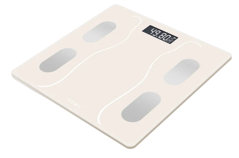 Pawa Smart Body Scale with Body Analysis APP - Beige [O] - ميزان ذكي - كفالة 24 شهر