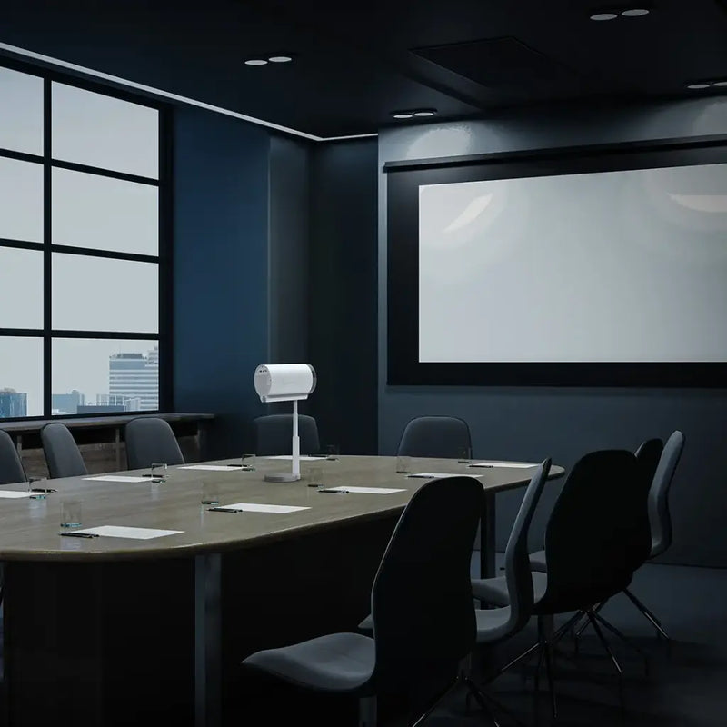 Porodo Lifestyle Lumos Smart HD Projector - White
 [M] - بروجكتور متنقل - كفالة 24 شهر