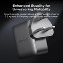 EcoFlow RAPID Pro Charger (140W, 4 Ports, GaN) - Silver [D] - شاحن حائط - قوة 140 واط - 3 فتحات تايب سي - فتحة للشحن السريع