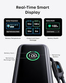 Anker Zolo A1695H11 Power Bank Built-in and Retractable Cable 25000mAh – 165W [D] - بطارية متنقلة - انكر - سعة 25 آلاف - 2 كيبل تايب سي مدمج - 2 منفذين شحن بقوة 165 واط - كفاله 18 شهر