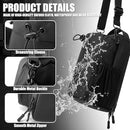 Magnetic Gym Bag with water Pocket for Men and Women - Black - جنطة يد منظمة للجيم - مقسمة من الداخل - مغتاطيس - مع حزام قابل للتعديل