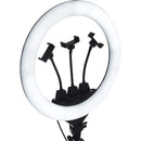 Selfie Stand with Led Ring Light RL 14 [H] - ستاند تصوير مع اضاءة  + 3 حامل للهاتف