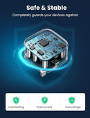 UGREEN PD20W Fast Charger - Black - شاحن حائط تايب سي - يو جرين - قوة 20 واط - كفالة 12 شهر