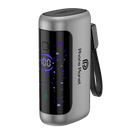 Phone Planet LED Screen Charger Power Bank 10000MAh-Built In Type-C Cable Black [H] - بطارية متنقلة - مع شاحن تايب سي - سعة 10000 ملي امبير + شاشة رقميه - لأجهزة الاندرويد والايفون - كفالة 24 شهر