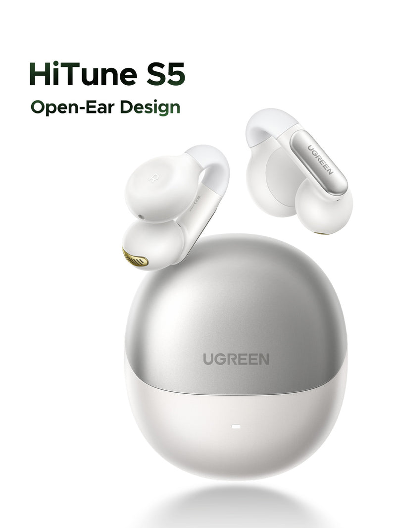 UGREEN HiTune S5 True Wireless Earbuds - White [b] -  سماعة يوجرين - بلوتوث - كفاله 12 شهر