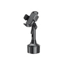 Yesido C195 Car Cup Holder Mobile Stand - Black - ستاند سيارة - القاعدة مكان الكوب - ذراع طويل