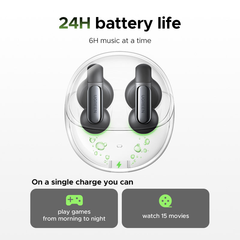 UGREEN HiTune S5 True Wireless Earbuds - White [b] -  سماعة يوجرين - بلوتوث - كفاله 12 شهر