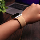 Silicon Watch Band for Apple Watch - Light Brown - سير ساعة ابل ووتش