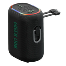 Green Lion WAVE 10 Speaker with 5000mAh Power Bank - Black - سبيكر + باور بنك قوة 5000 امبير -  جرين لاين - كفالة 24 شهر