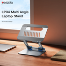Yesido LP04 New Technique Compound Aluminum Alloy Folding Design Multi Angle Laptop Stand - ستاند مكتبي - عالي الجودة - لجميع انواع الاب توب و التابلت و الايباد