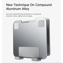 Yesido C185 Adjustable Height Aircooled Foldable Desktop Supporter Holder Metal Laptop Tablet PC Stand - ستاند مكتبي - عالي الجودة - دوران 720 درجة - لجميع انواع التابلت و الايباد