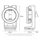 Yesido Travel Holder (C298) – Black - ستاند للسفر والرحلات - ماغ سيف - متعدد الاستخدام - مناسب لجميع انواع الاجهزة