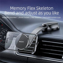 Yesido C176 Bending Arm Car Suction Cup Mount Magnetic Cell Phone Holder – Black - ستاند سيارة  - مغناطيس - مرن قايل للطي - دوران 360 درجة - مناسب لجميع انواع الاجهزة