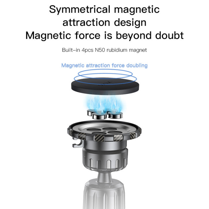 Yesido C154 Car Air Vent Mount Magnetic Phone Holder – 360 Degrees Rotating Smartphones Stand - ستاند سيارة - فتحة تكييف - مغناطيس - دوران 360 درجه - مناسب لجميع انواع الاجهزة