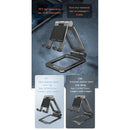 Yesido C98 360 Degree Adjustable Table Desk Mobile Phone Holder | Desktop Holder | Phone Tablet Holder - ستاند مكتبي - عالي الجودة - لجميع انواع الاجهزة