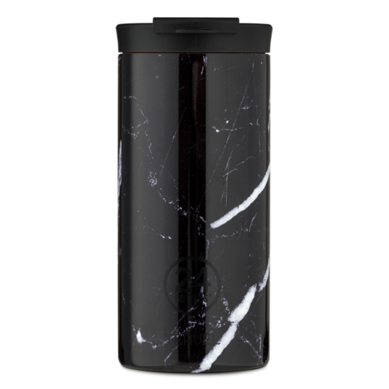 24Bottles Travel Tumbler 600ml - Black Marble [F] - كوب حافظ للحرارة - مناسب للسفر والرحلات