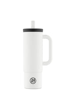 24Bottles - Straw Cup 800ml Ice White [F] - مطارة حافظة للحرارة