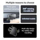 Yesido C250 360 Rotation Adjustable Three-point stabilized clamping Hover Screen Snap-on Press Clip Phone Holder - ستاند سيارة - مناسب لجميع انواع الاجهزة - متوافق مع شاشة السيارة