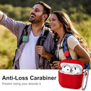 Clip AirPods 4 - 2024 Silicon Case - Red - كفر حماية - سماعة ابل ايربودز 4 - 2024