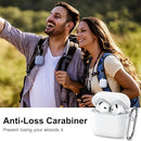 Clip AirPods 4 - 2024 Silicon Case - White - كفر حماية - سماعة ابل ايربودز 4 - 2024