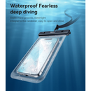 Yesido WB49 Universal WaterProof Case for - Transparent - كفر ضد الماء - مناسب لجميع انواع واحجام الاجهزة
