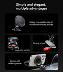 Yesido C220 Built-in Cable Organizer 360 Degree Rotation And Paste The Magnetic Chuck Phone Holder - ستاند سيارة - مغناطيس - دوران 360 درجه - مناسب لجميع انواع الاجهزة