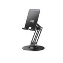 Yesido C300 360 Rotating Base Foldable Design Adjustable - Space Gray - ستاند مكتبي - عالي الجودة - دوران 360 درجة - لجميع انواع الاجهزة