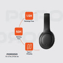 Porodo Soundtec PRIMO Wireless Headphone ENC & Low- Latency Gaming Mode - Black [O] - سماعة رأس بلوتوث - بورودو - كفالة 12 شهر