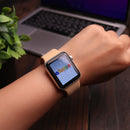 Silicon Watch Band for Apple Watch - Light Brown - سير ساعة ابل ووتش