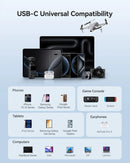 Baseus EnerCore CR11 Power Bank 20000mAh 67W with Retractable Cable – Black [D] بطارية متنقلة - بيسوس - سعة 20000 - عدد 1 سلك شاحن تايب سي - شاشة رقميه - قوة 67 واط - كفالة 24 شهر