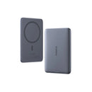Baseus PicoGo AM41 Ultra-Slim Magnetic Power Bank 5000mAh 20W – Grey [D] - بطارية متنقلة - بيسوس - سعة 5000 - ماق سيف - قوة 20 واط - كفالة 24 شهر