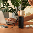 EcoFlow RAPID Power Bank (25,000mAh, 170W, 100W Built-In and Retractable Cables) - Black [D] بطارية متنقلة - بيسوس - سعة 25000 - عدد 2 سلك شاحن تايب سي - شاشة رقميه - قوة 170 واط - كفالة 24 شهر