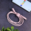 Energea Flow USB-C To Lightning Cable 1.5M - Pink [B] - سلك شحن ايفون تايب سي - انيرجيا - طول متر ونصف - كفالة 5 سنين