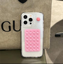 Double Side Silicone Suction Pad for Mobile Phone  Baby Pink [H] مسكة سيليكون - شفط - لجميع انواع الأجهزة