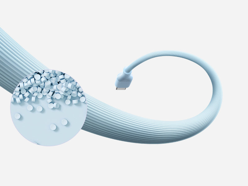 Anker 544 USB-C to USB-C Cable 140W (Bio-Based) - 0.9m - Blue [D] - سلك شحن - انكر - تايب سي الى تايب سي - طول 90 سم - قوة 140 واط - كفالة 18 شهر