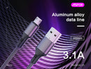 Aspor A100 1M Micro 3A Fast Charge Cable - Black - سلك شحن مايكرو  - طول 1 متر - كفالة 12 شهر
