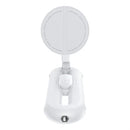 Baseus TechShot Dual-Support Selfie Stick – White [D] - ستاند تصوير + عصا سيلفي + ريموت - لجميع انواع الاجهزة - ماغ سيف + مسكه - بيسوس