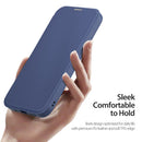 DUX DUCIS Skin X Pro Series Folio Case with MagSafe - Blue - كفر 2 في 1 - حماية عالية + محفظة + ماغ سيف