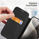 DUX DUCIS Skin X Pro Series Folio Case with MagSafe - Black - كفر 2 في 1 - حماية عالية + محفظة + ماغ سيف