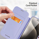 DUX DUCIS Skin X Pro Series Folio Case with MagSafe - Purple - كفر 2 في 1 - حماية عالية + محفظة + ماغ سيف