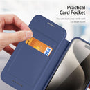 DUX DUCIS Skin X Pro Series Folio Case with MagSafe - Blue - كفر 2 في 1 - حماية عالية + محفظة + ماغ سيف