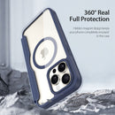DUX DUCIS Skin X Pro Series Folio Case with MagSafe - Blue - كفر 2 في 1 - حماية عالية + محفظة + ماغ سيف
