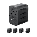 Anker 312 Outlet Extender – Black [D] - بلاك حائط دولي للسفر - انكر - 3 مخارج - 2 مخرجين يو اس بي - 1 مخرج تايب سي - كفالة 18 شهر